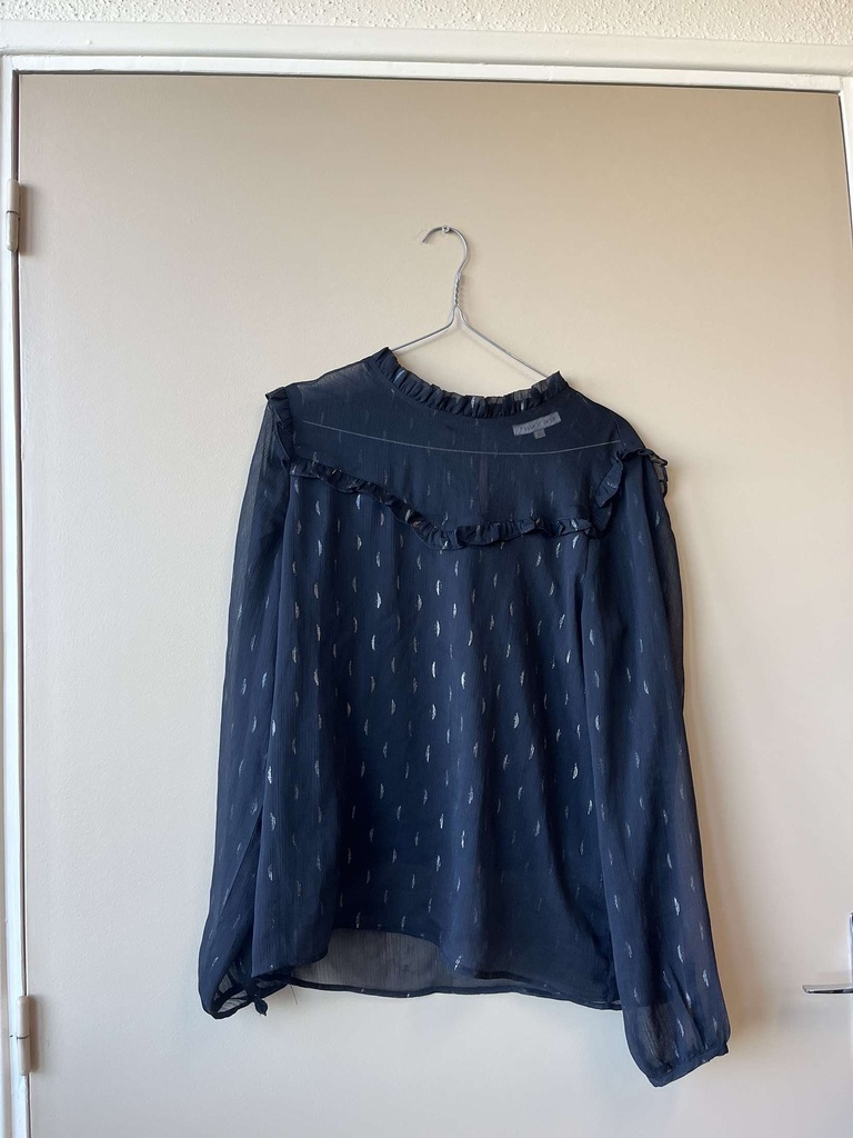 Blouse légère bleu foncé