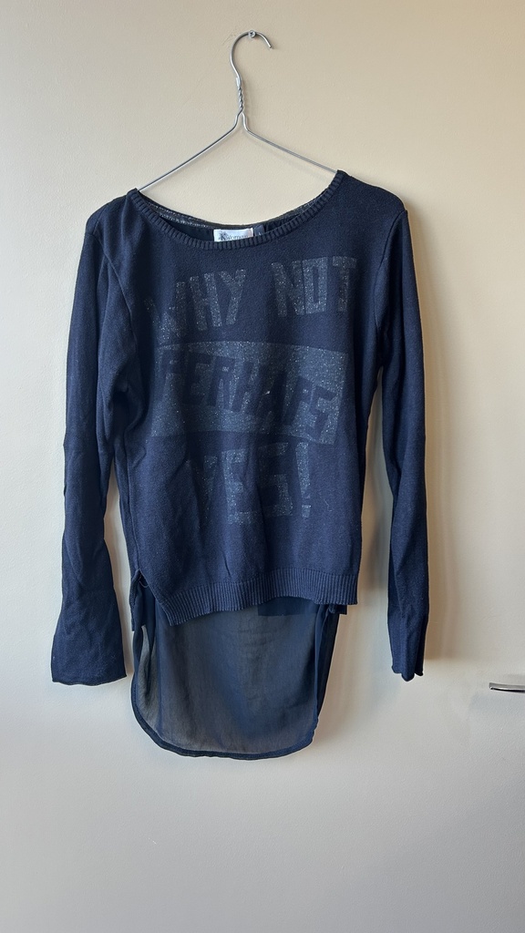 T-shirt noir avec imprimés
