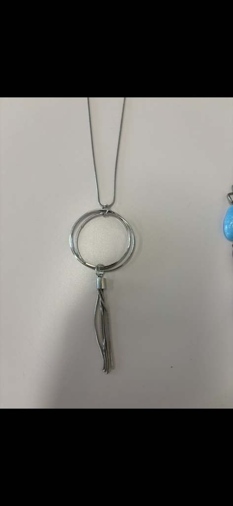 collier anneau gris