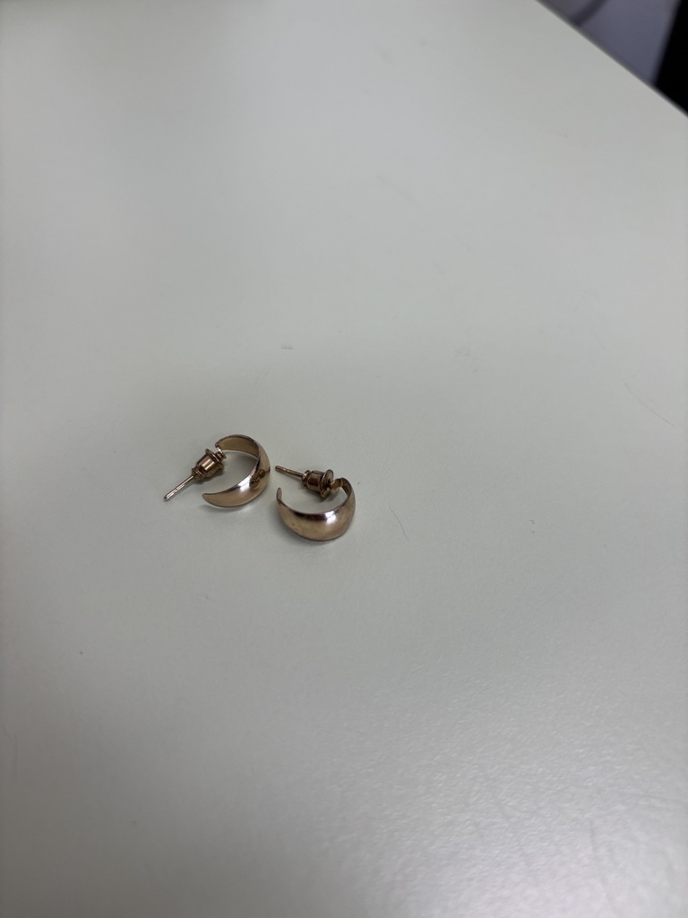 boucles d'oreilles demi-cercle avec perles