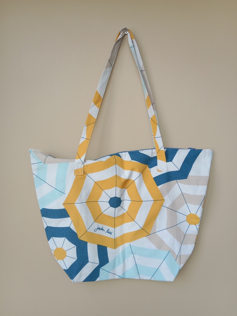 Sac cabas poche et fermeture