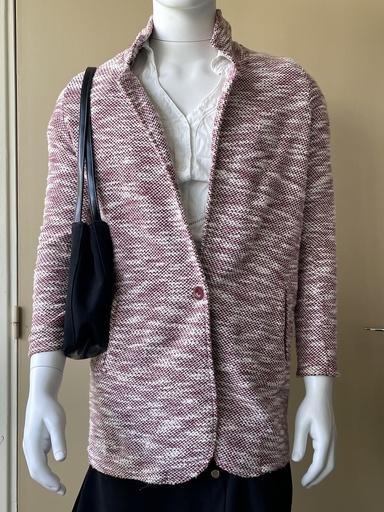 blazer jennifer blanc/rouge