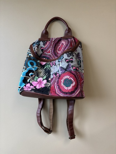 Sac tissu multi couleur