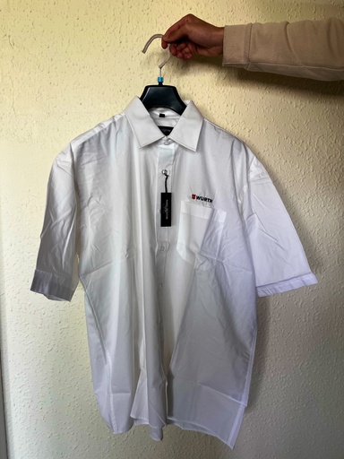 Chemise manches courtes blanche