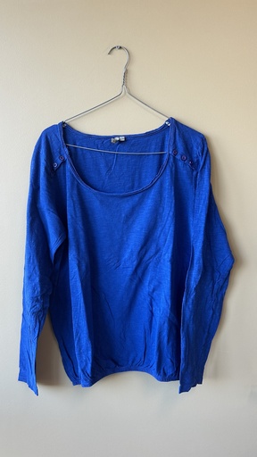 T-shirt Bleu manches longues