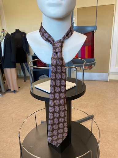 Cravate Marron à motif