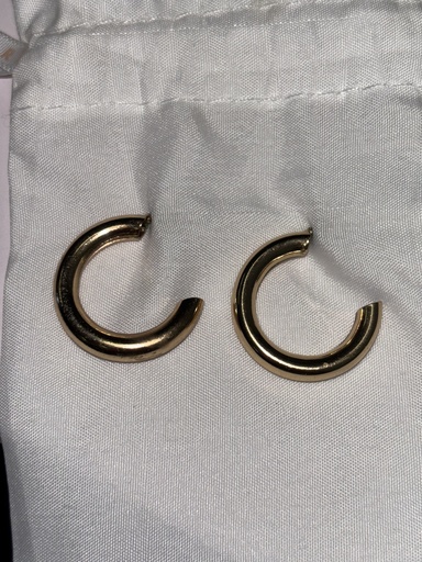 boucles d'oreilles rondes épaisses