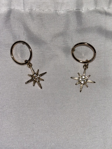 boucles d'oreilles étoiles