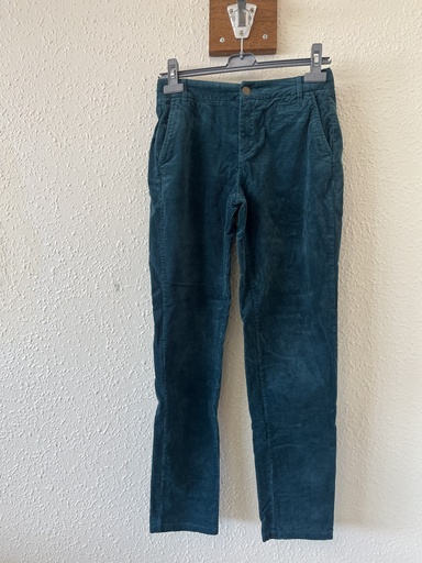 jean bleu canard en velour