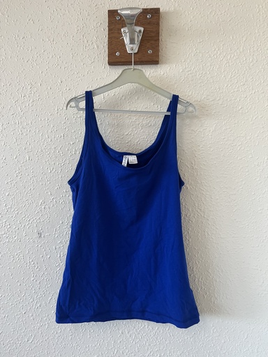 débardeur bleu  