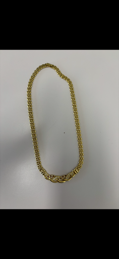 collier or avec diamants