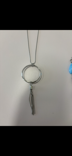 collier anneau gris