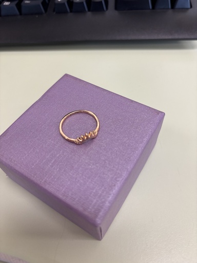 bague or avec soleil